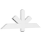 Ekena Millwork Kennewick Architectural Grade PVC Gable Bracket, 48"W x 16"H x 2"D x 4"F, 8/12 Pitch GBP048X16X0204KEN00 - alternate 1